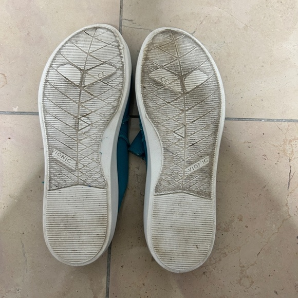 Vionic Malibu Beach Slip-On Shoes Canvas Women's 8.5 Sneaker Teal Beach resort - Picture 11 of 11